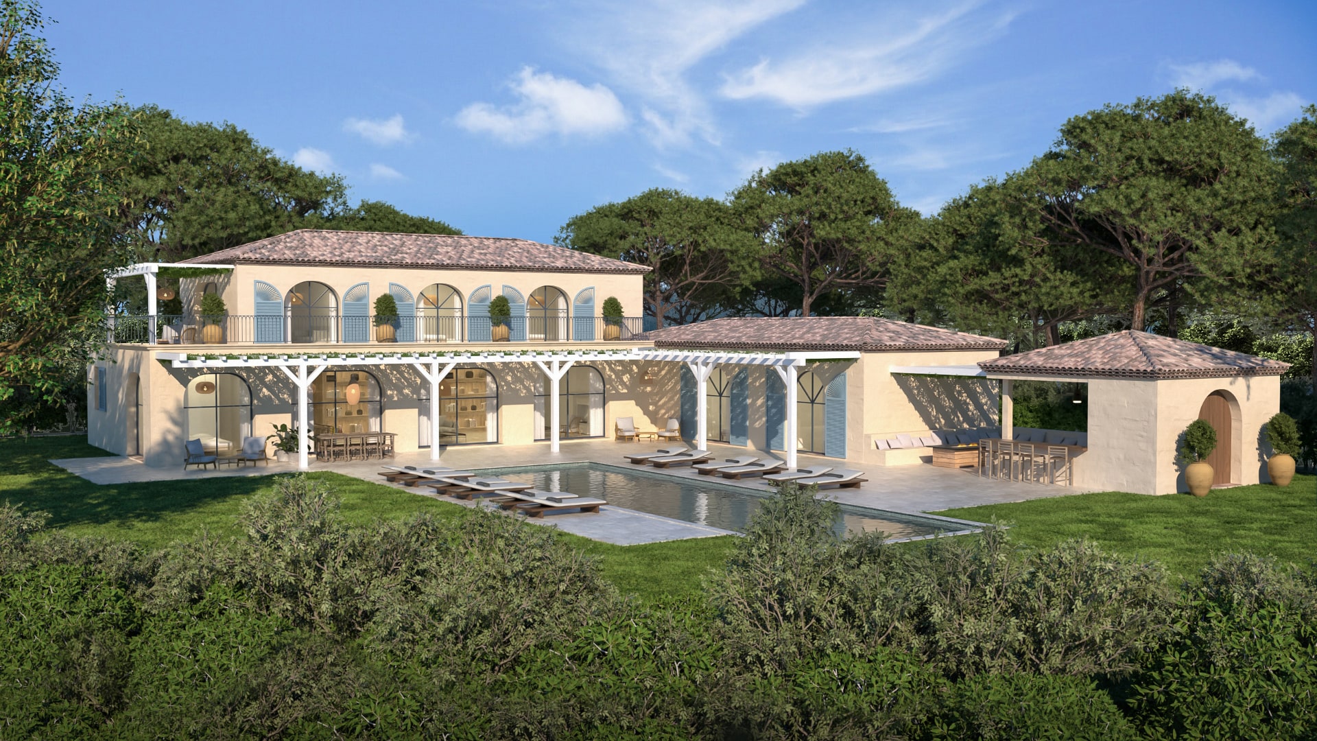Agence Boris Folli - Architecture et maîtrise d'oeuvre - Saint-Tropez - Projet de villa